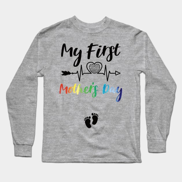 My First Mothers Day father day Long Sleeve T-Shirt by Gaming champion